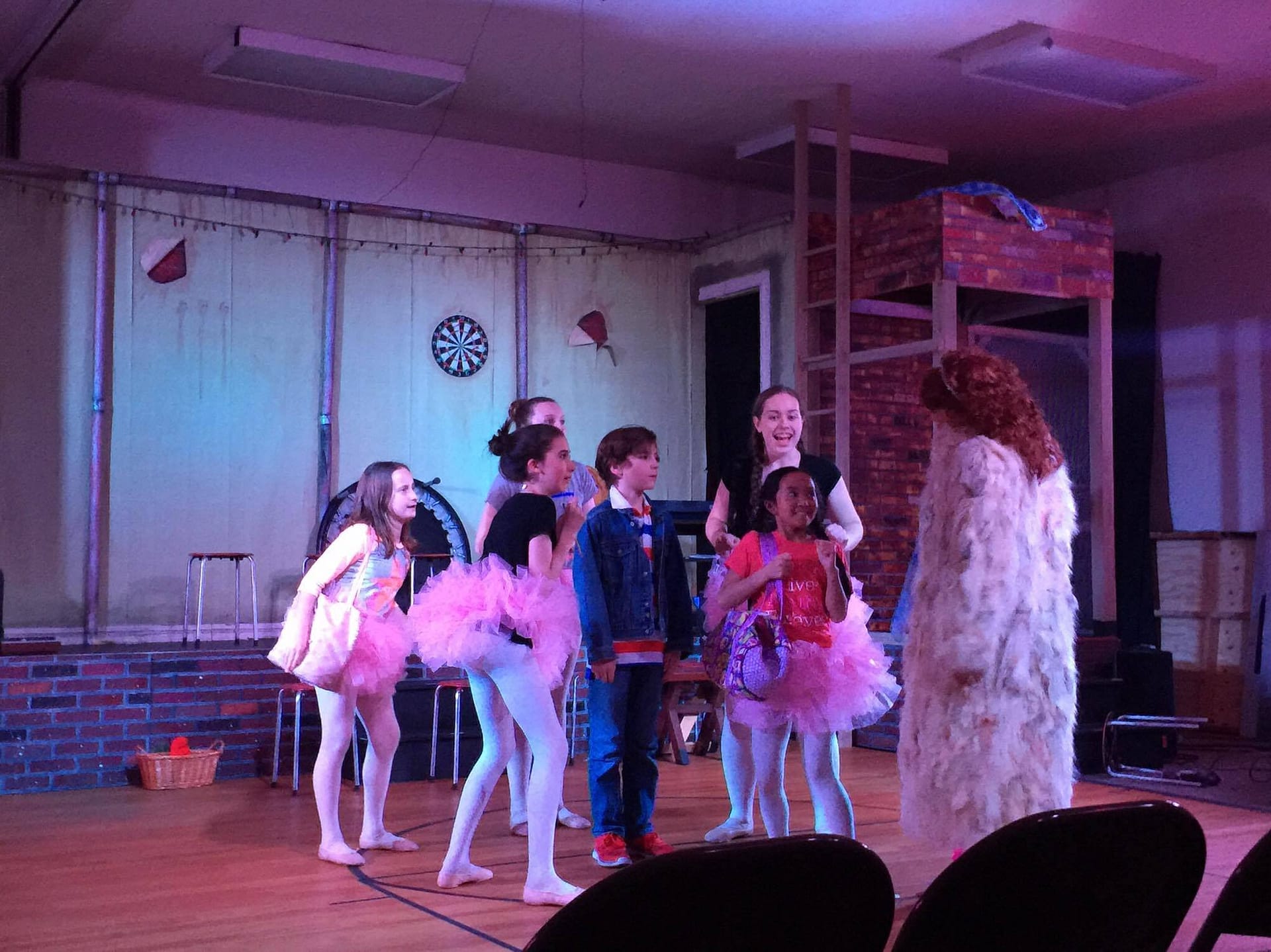 Billy (Parker Fullmore), Mrs. Wilkinson (Monique Bosrock) & the Ballet Girls