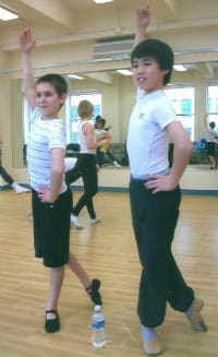 Myles Erlick and Marcus Pei at NYC Billy Audition