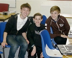 Three American Billys in London l-r Hogan Fulton, Trent Kowalik and Corey Snide