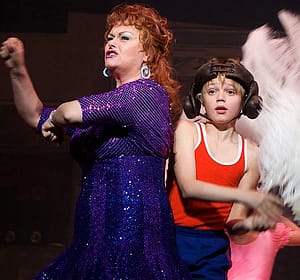 Joshua Waiss Gates (Billy) and Genevieve Lemon (Mrs WIlkinson)