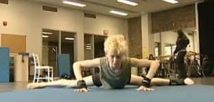 Ty Forhan Warming up For An Acro Practice