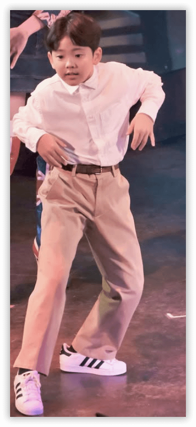 Jo Yoon-woo as Little Charlie in Kinky Boots