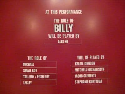 Alex Ko Opening Night Board