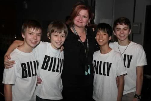 4 Billys and Mrs Wilkinson (l-r: Daniel Russell, Kylend Hetherington, Faith Prince, Lex Ishimoto, Michael Dameski)