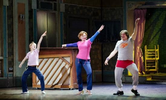 Ty Forhan (Billy), Leah Hocking (Mrs. Wilkinson) and Patrick Wetzel (Mr. Braithwaite) in BETM US Tour
