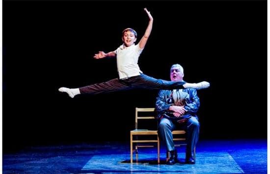 Noah Parets (Billy) and Rich Hebert (Dad) During Electricity