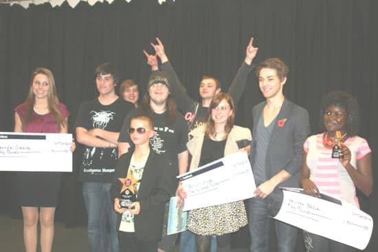 Harrison (front row) With His Award Harrison (front row) With His Award