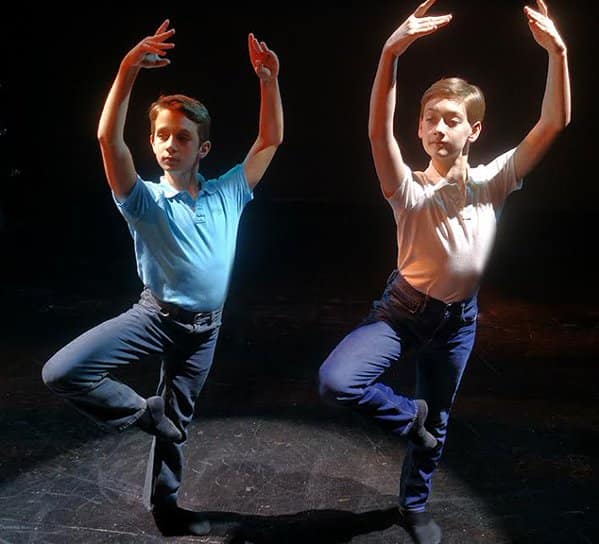 Media Theatre's Billy Elliots (l-r) Gunar Daniels & Brandon Ranalli