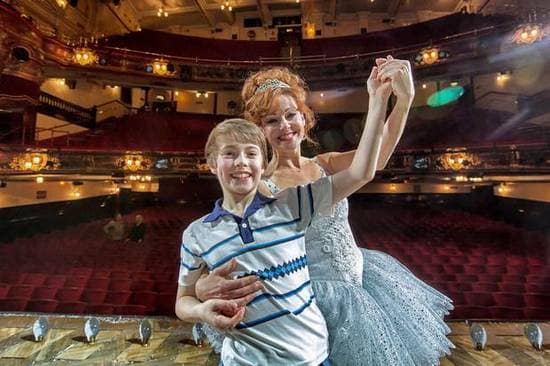 Matteo Zecca (Billy) and Ruthie Henshall (Mrs. Wilkinson)