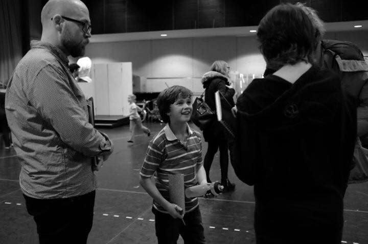 Haydn at a pre-opening rehearsal