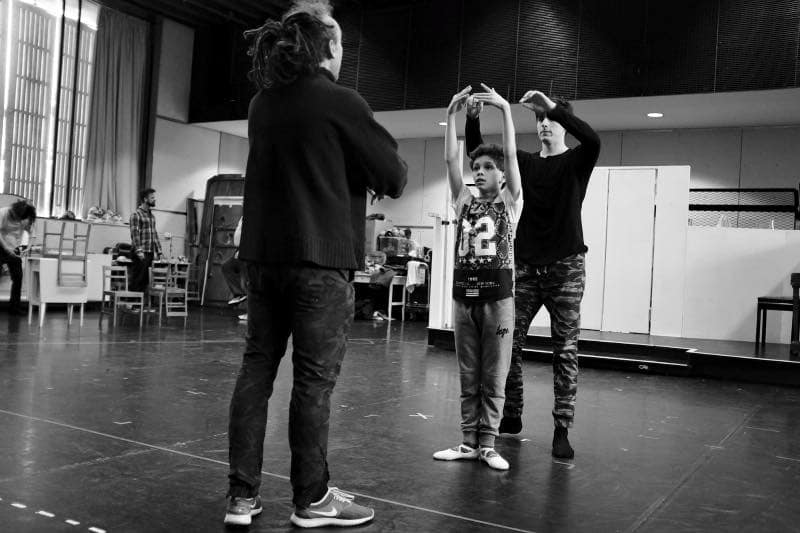 Adam Abbou in pre-opening rehearsals