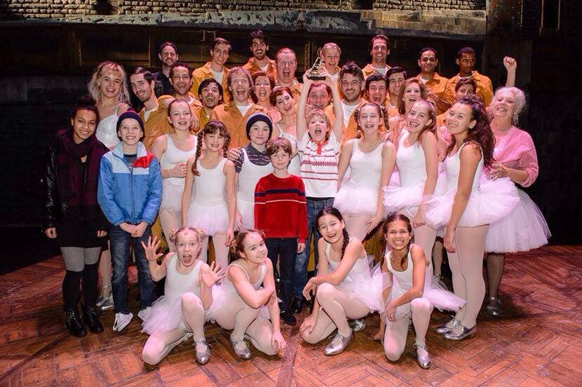 The BETMNL Cast with their Award for Best Musical