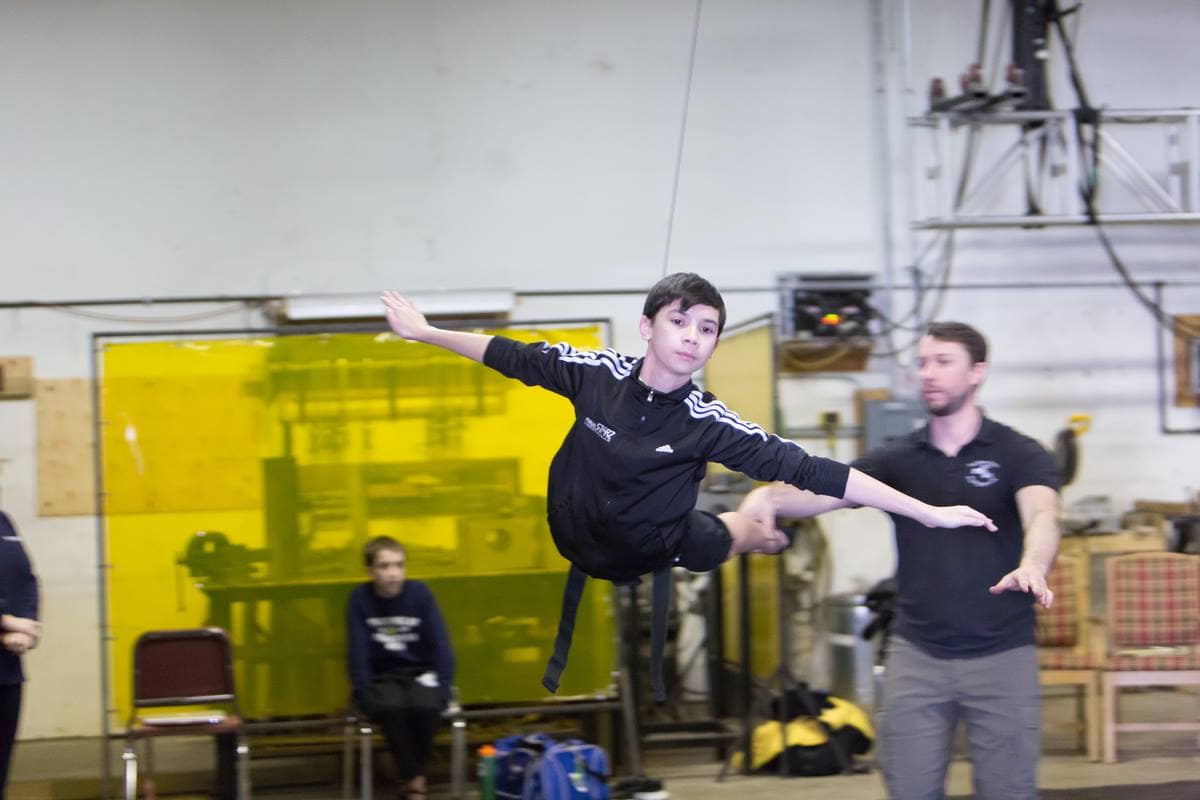 Nicholas Dantes Rehearses Flying for Dream Ballet