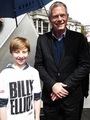 Kaine Ward and Stephen Daldry at Trafalgar Square