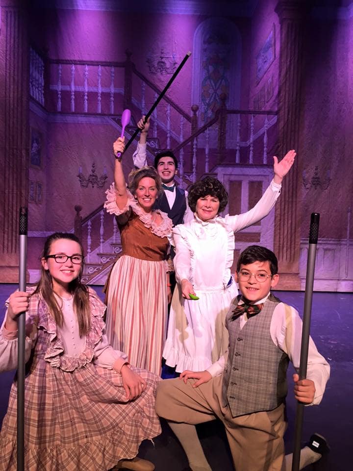 Campy (right) as Michael Banks in "Mary Poppins"